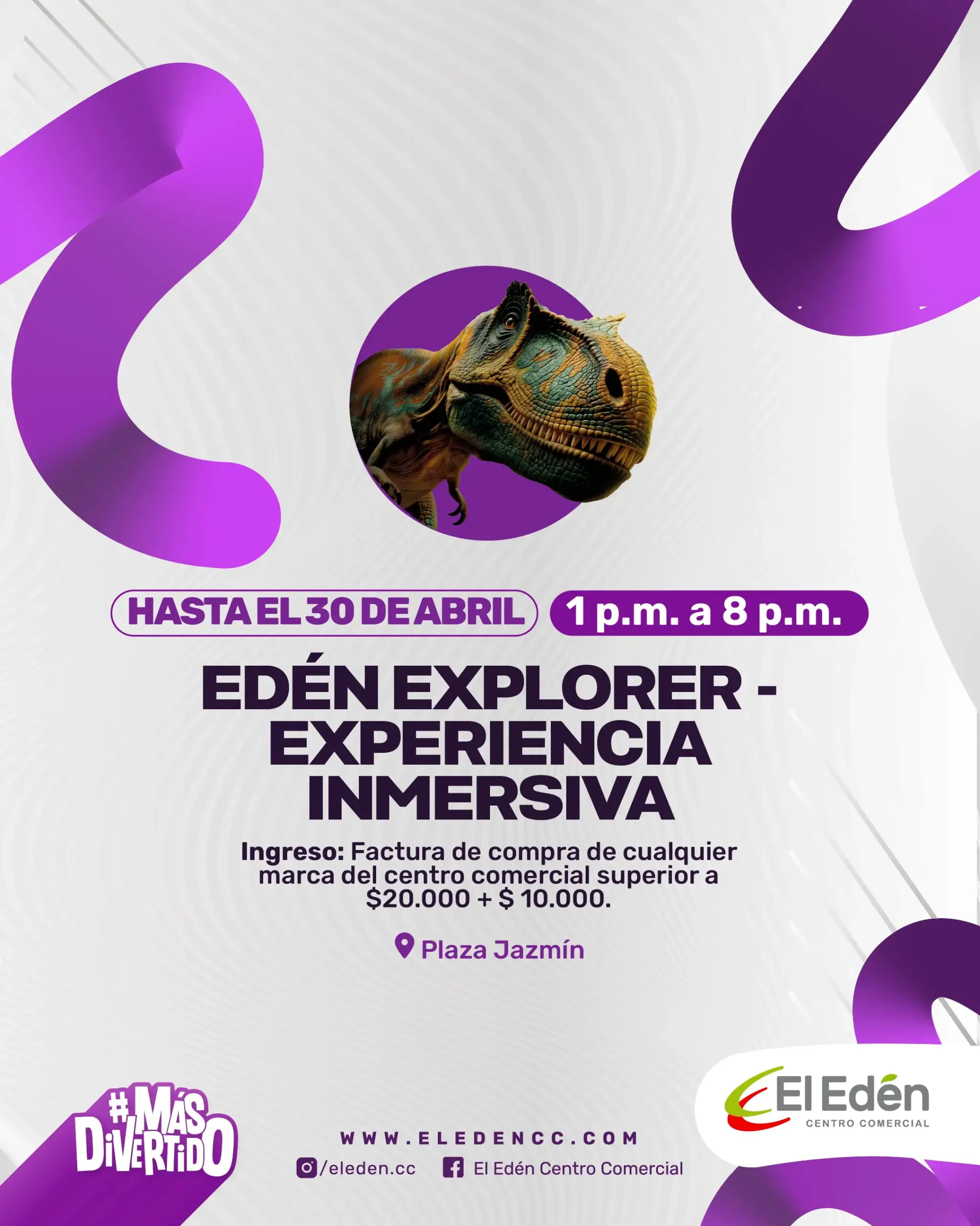 Experiencia dinosaurio en el explorador