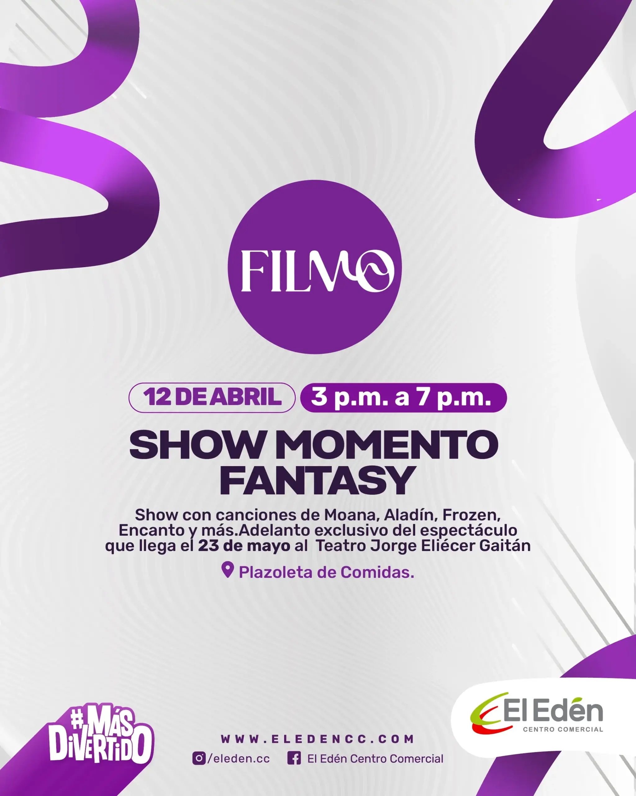 Show de fantasía en El Eden